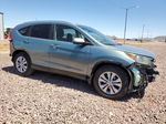 2012 Honda Cr-v Exl Зеленый vin: 2HKRM3H72CH508122