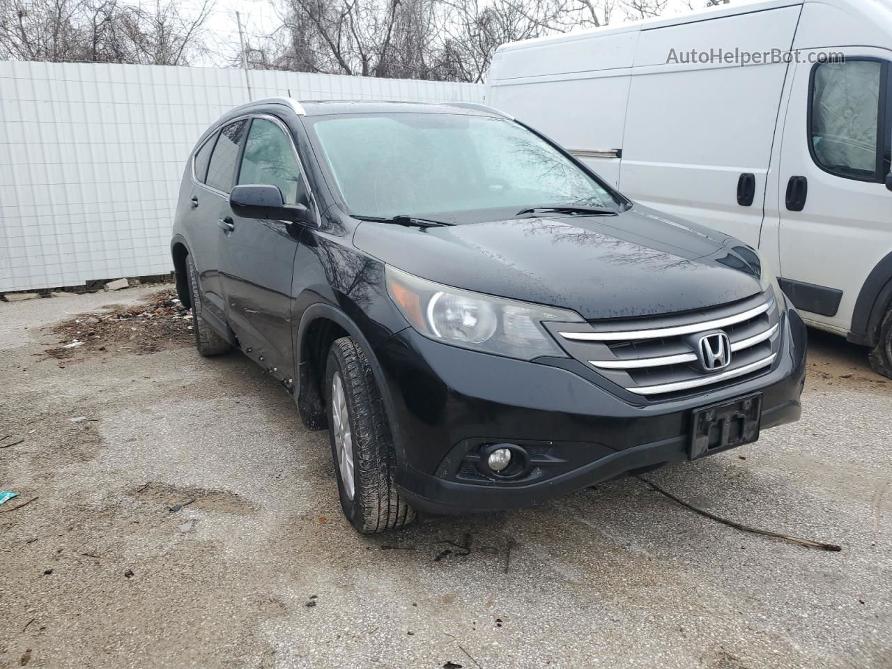 2012 Honda Cr-v Exl Black vin: 2HKRM3H72CH511795