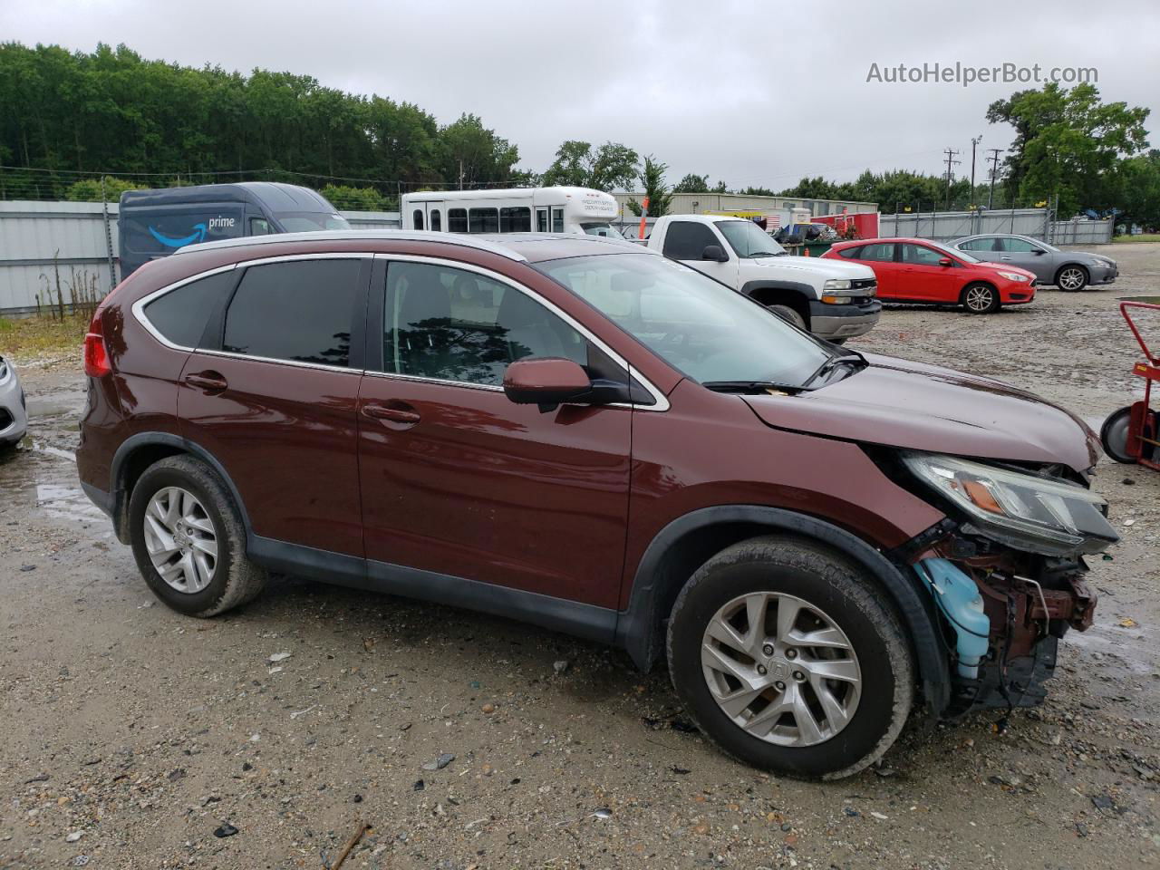 2015 Honda Cr-v Exl Brown vin: 2HKRM3H72FH517715