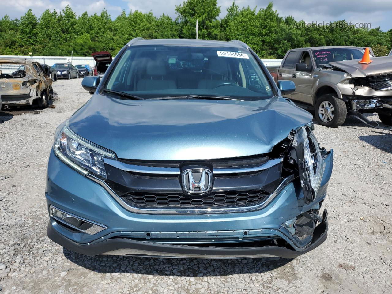 2015 Honda Cr-v Exl Blue vin: 2HKRM3H72FH551931