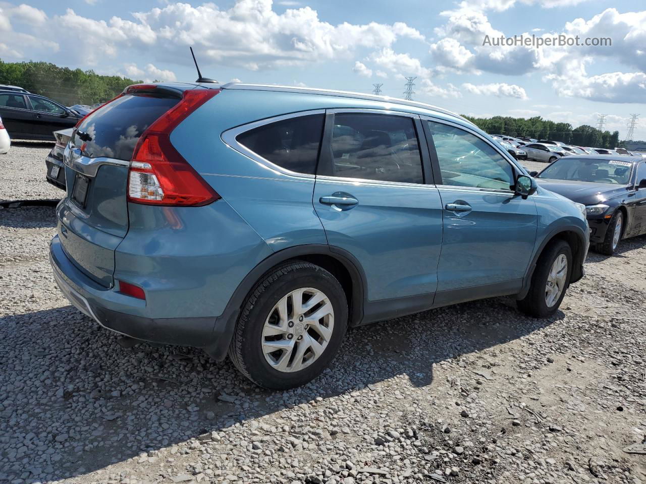 2015 Honda Cr-v Exl Blue vin: 2HKRM3H72FH551931