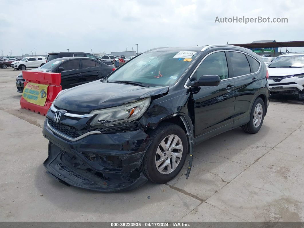 2015 Honda Cr-v Ex-l Black vin: 2HKRM3H73FH512197