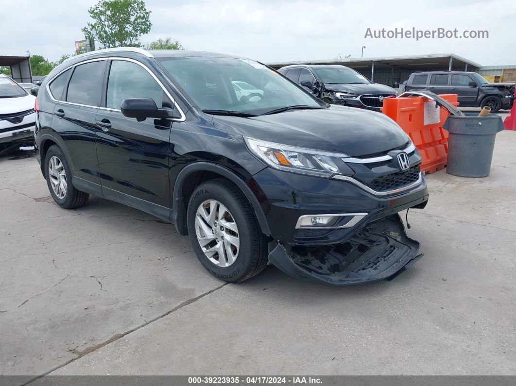 2015 Honda Cr-v Ex-l Black vin: 2HKRM3H73FH512197