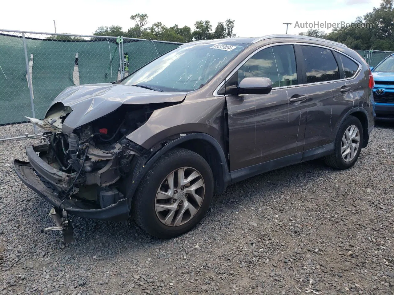 2015 Honda Cr-v Exl Brown vin: 2HKRM3H73FH516461