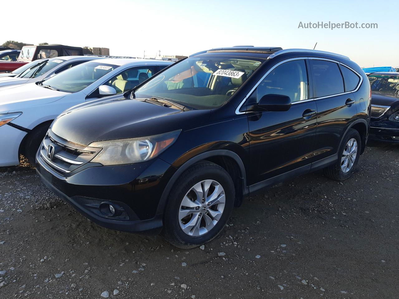 2012 Honda Cr-v Exl Black vin: 2HKRM3H74CH510003