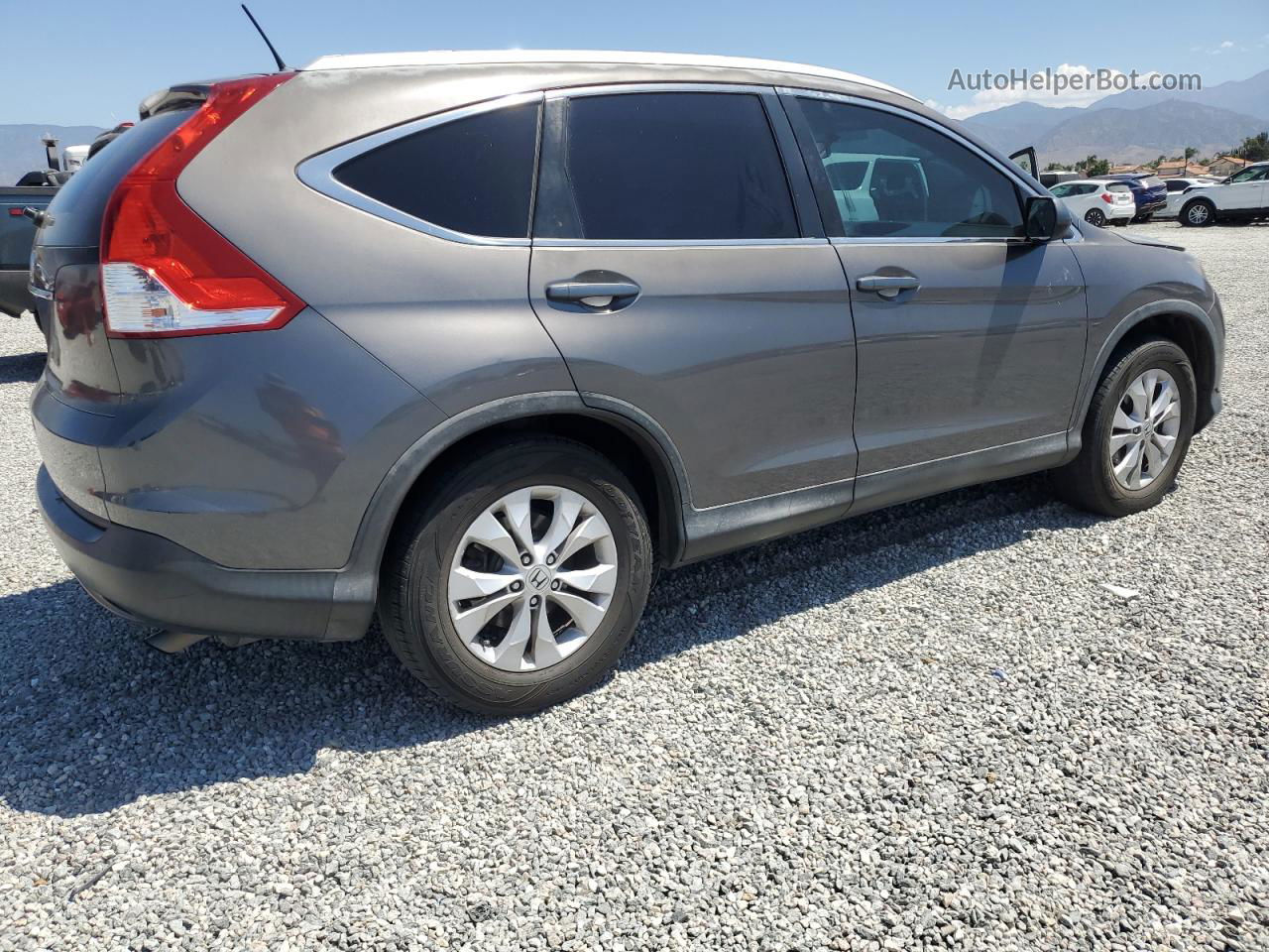 2013 Honda Cr-v Exl Gray vin: 2HKRM3H74DH520662