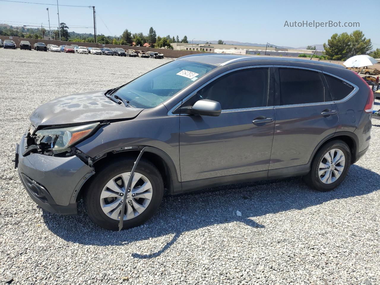 2013 Honda Cr-v Exl Gray vin: 2HKRM3H74DH520662