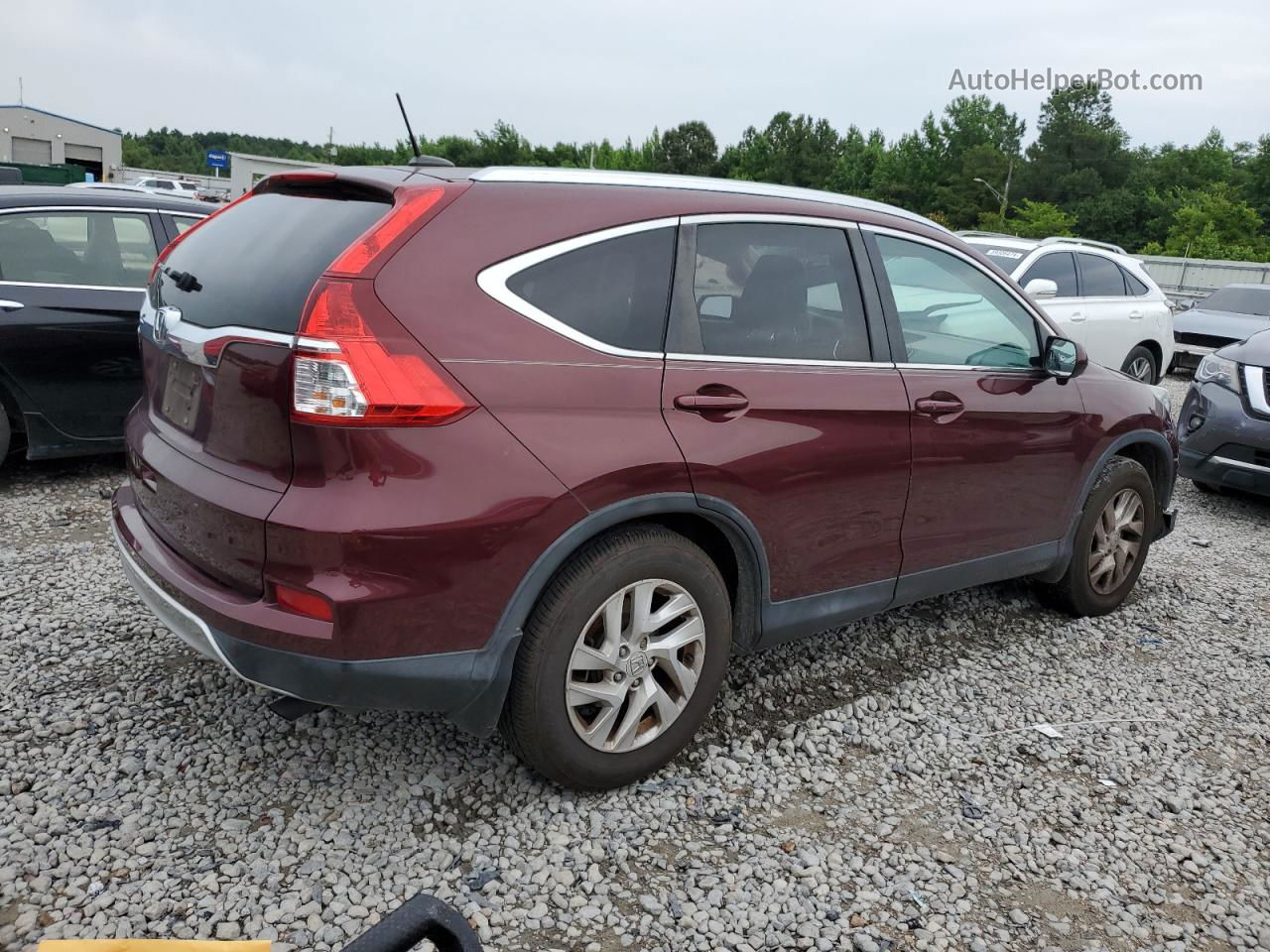 2015 Honda Cr-v Exl Burgundy vin: 2HKRM3H74FH526240