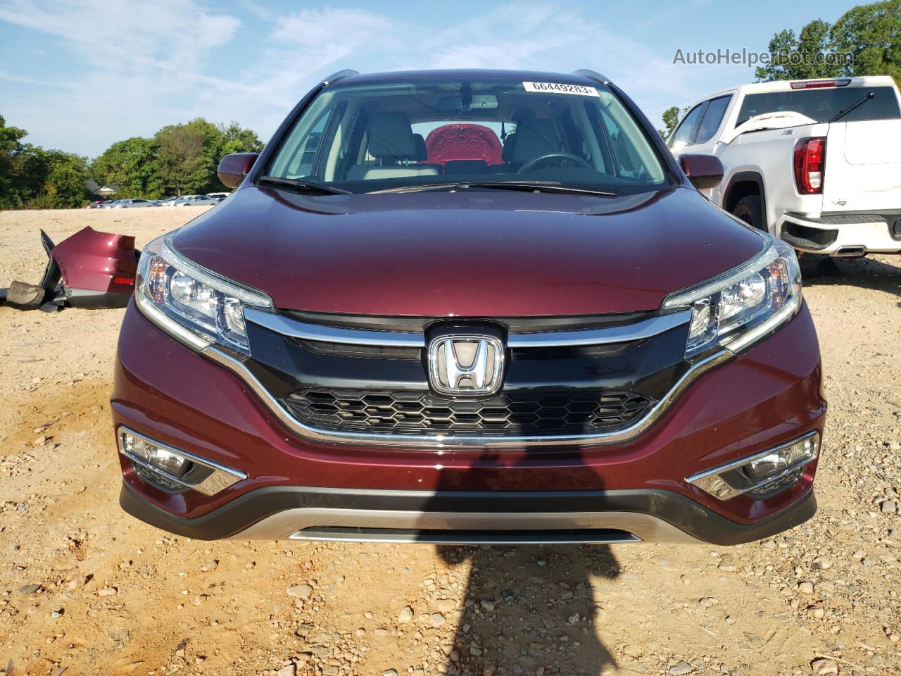 2015 Honda Cr-v Exl Red vin: 2HKRM3H74FH535701