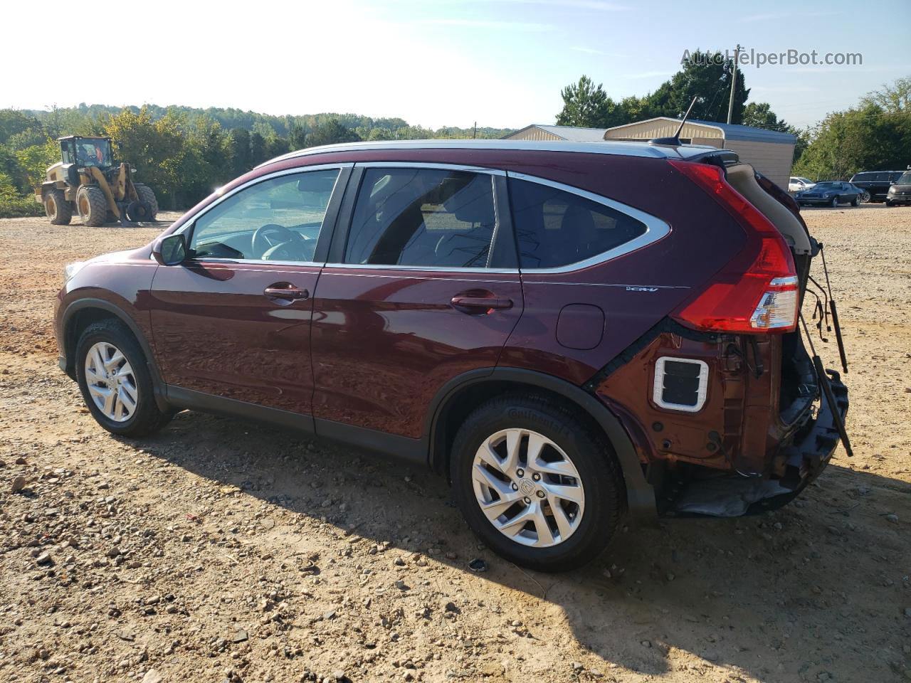 2015 Honda Cr-v Exl Red vin: 2HKRM3H74FH535701