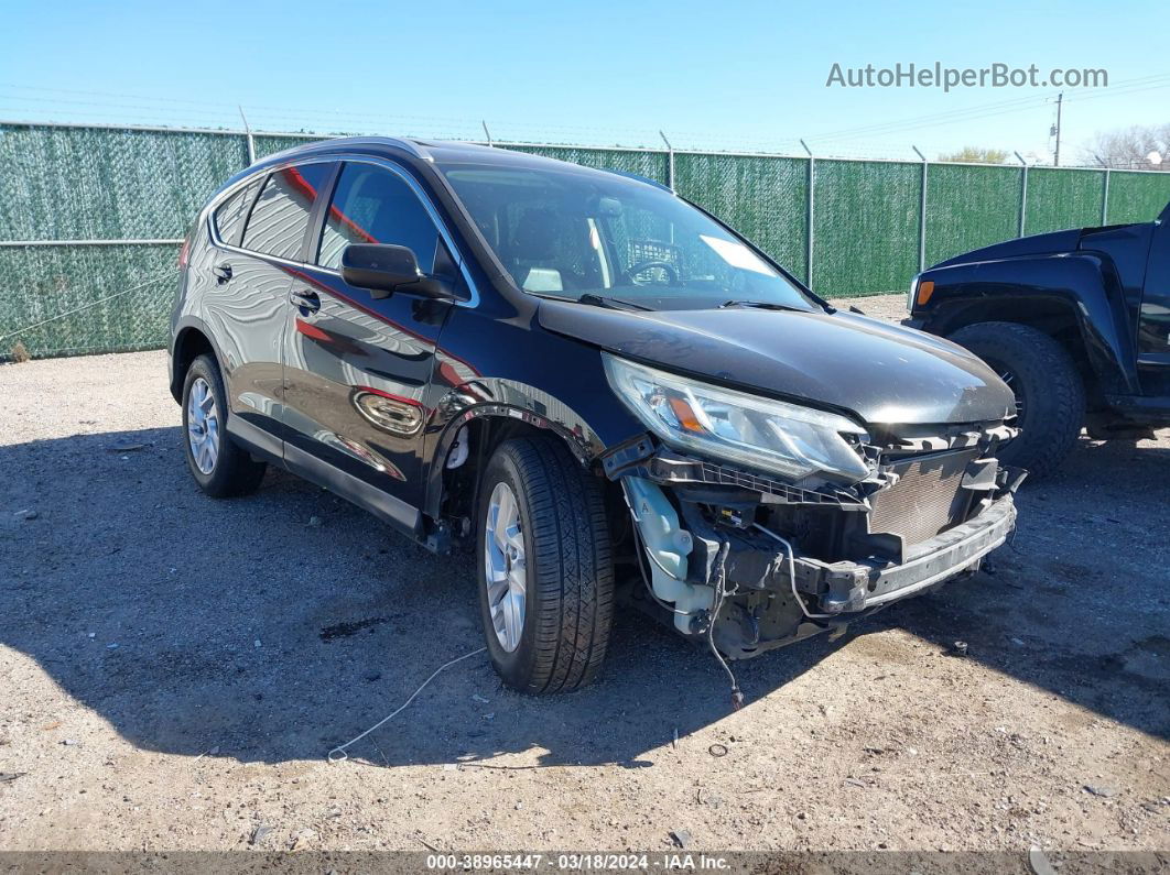 2015 Honda Cr-v Ex-l Black vin: 2HKRM3H74FH553891