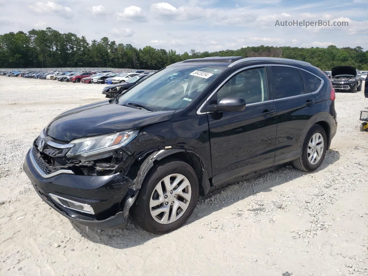 2015 Honda Cr-v Exl Черный vin: 2HKRM3H76FH555075