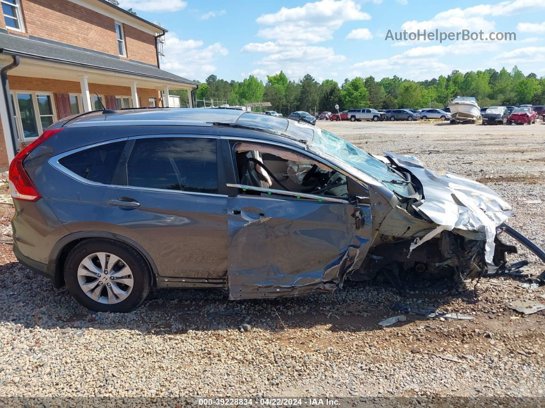 2013 Honda Cr-v Ex-l Gray vin: 2HKRM3H77DH511924