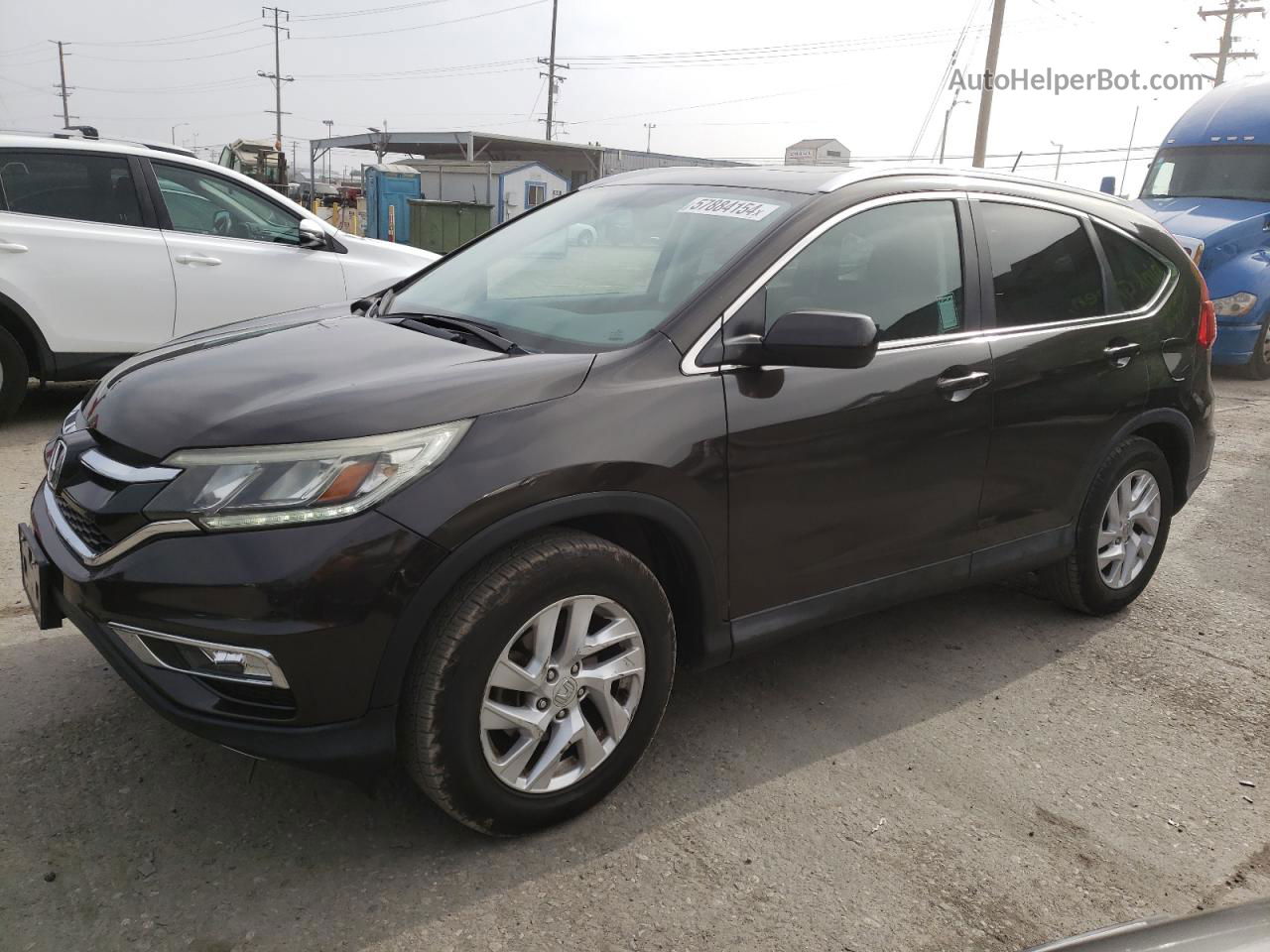 2015 Honda Cr-v Exl Brown vin: 2HKRM3H77FH515099