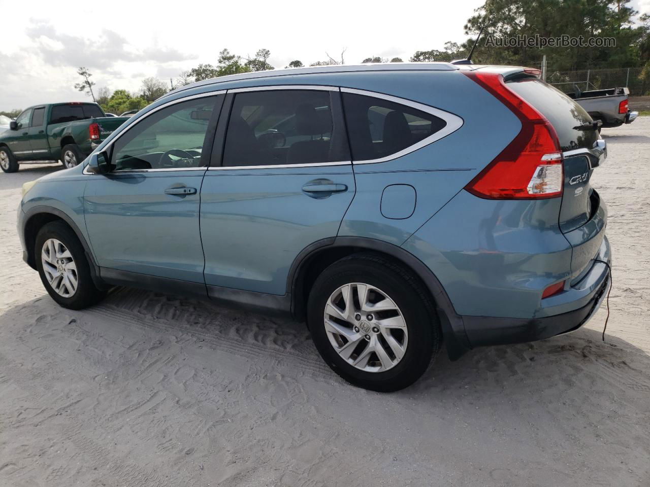 2015 Honda Cr-v Exl Teal vin: 2HKRM3H77FH543534