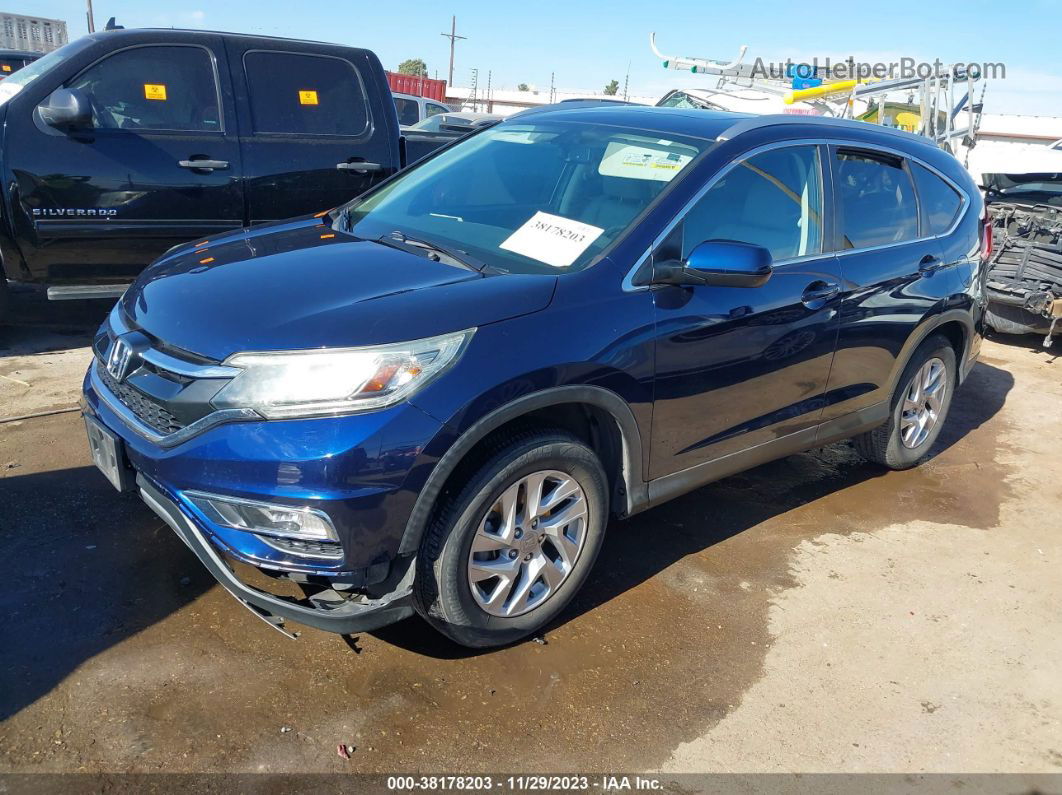 2016 Honda Cr-v Ex-l Blue vin: 2HKRM3H77GH533331