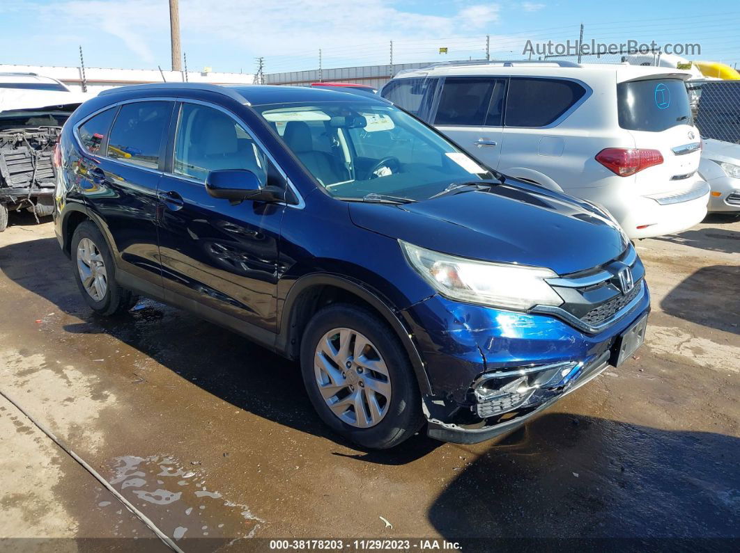 2016 Honda Cr-v Ex-l Blue vin: 2HKRM3H77GH533331