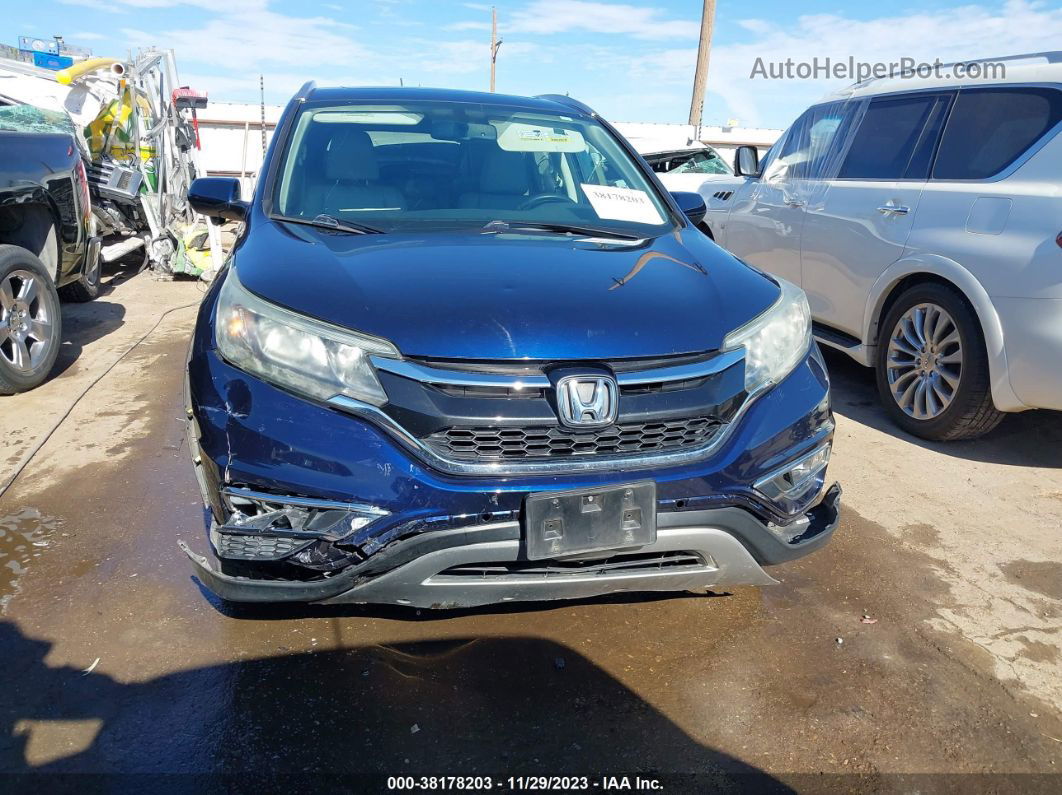 2016 Honda Cr-v Ex-l Blue vin: 2HKRM3H77GH533331