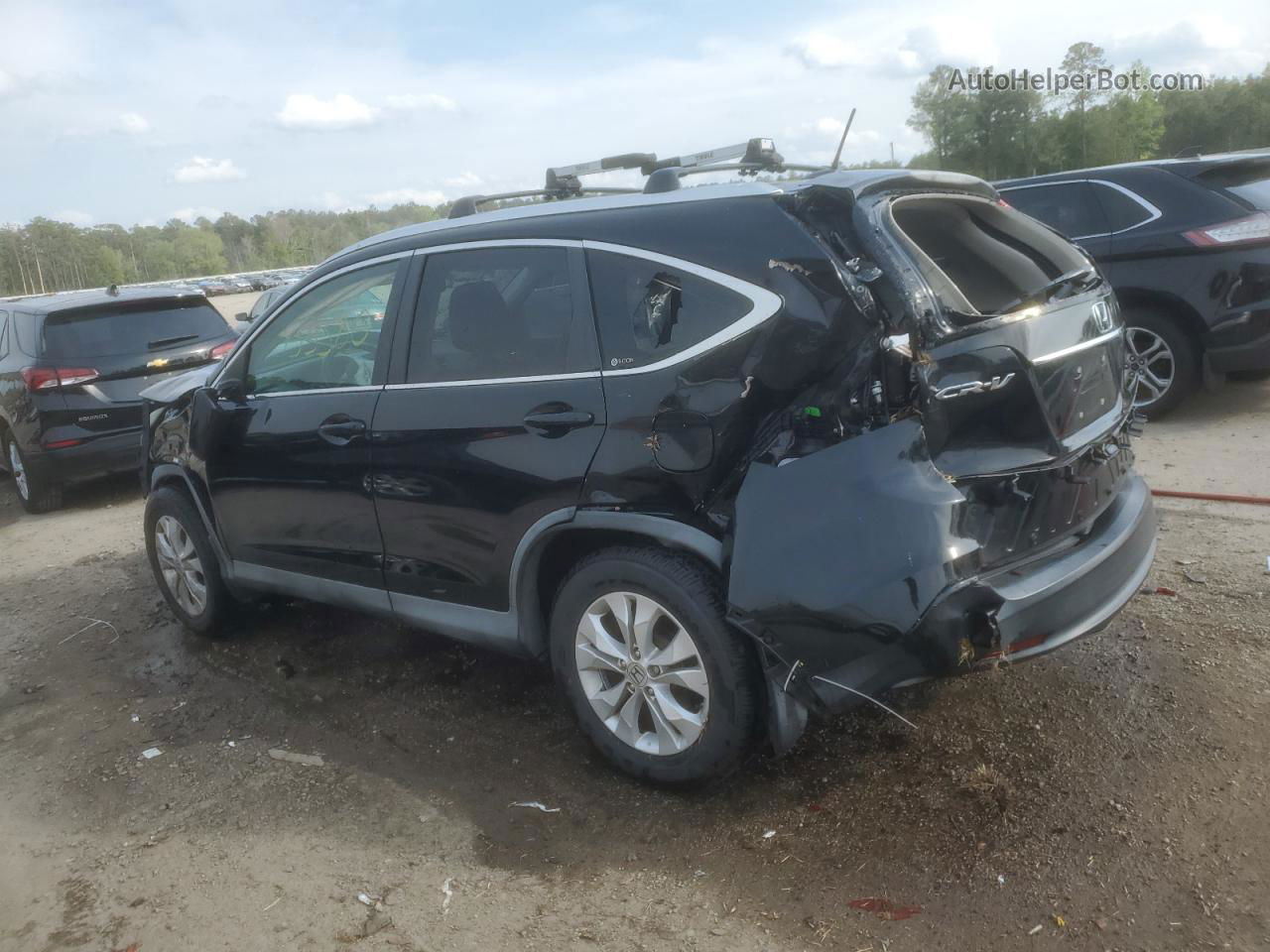 2012 Honda Cr-v Exl Black vin: 2HKRM3H78CH501319