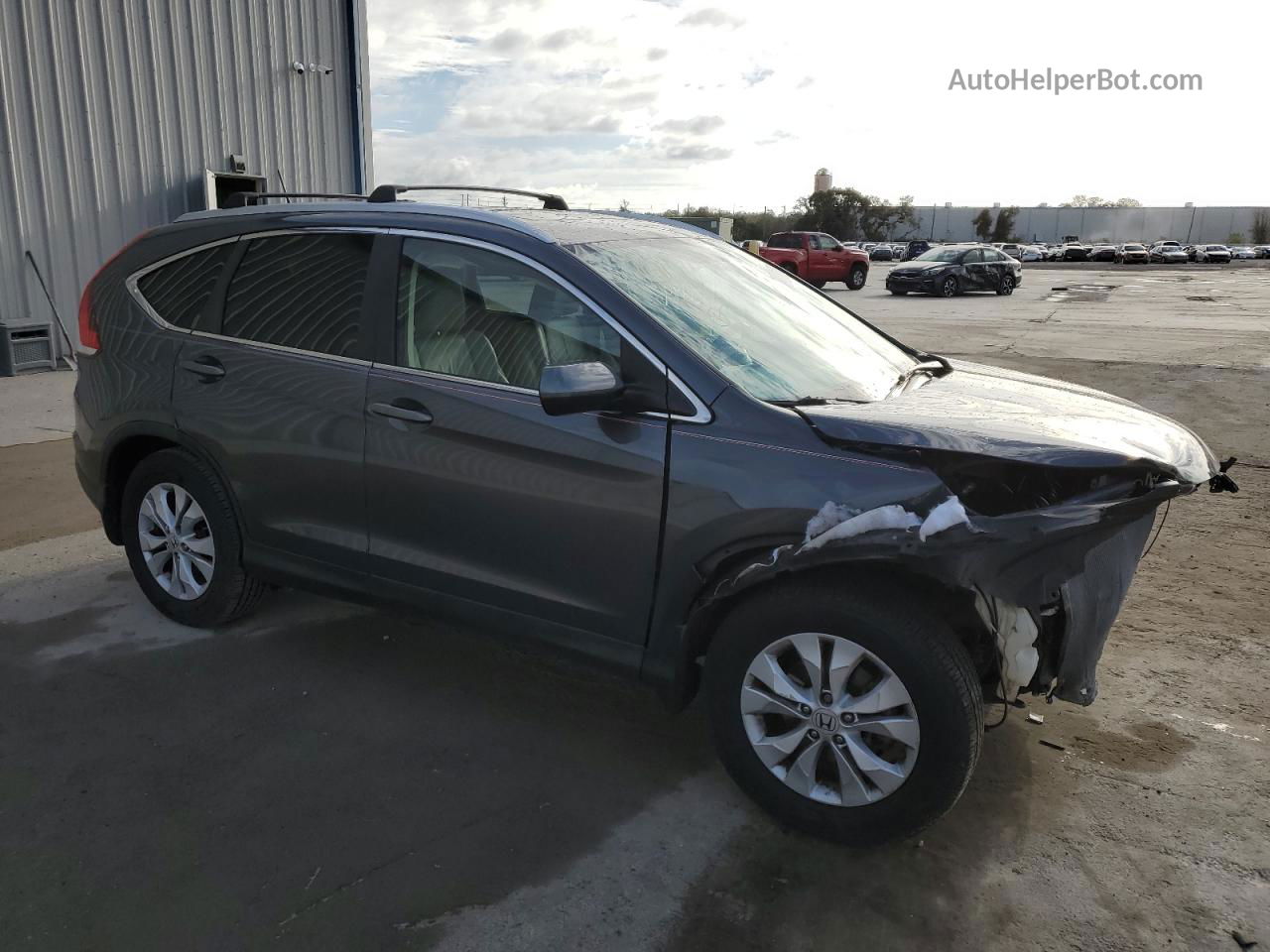 2013 Honda Cr-v Exl Gray vin: 2HKRM3H78DH504223