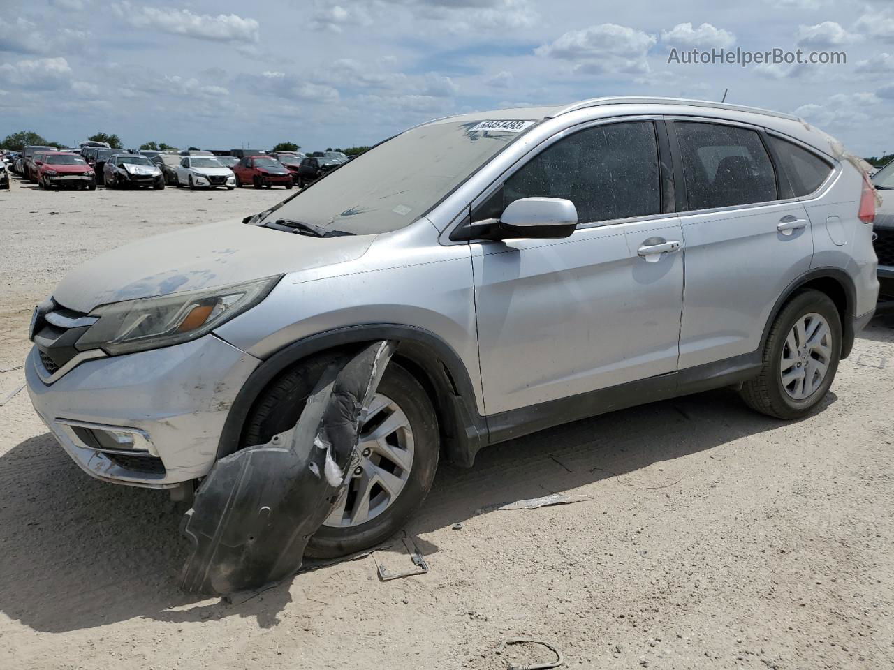 2015 Honda Cr-v Exl Silver vin: 2HKRM3H78FH511532