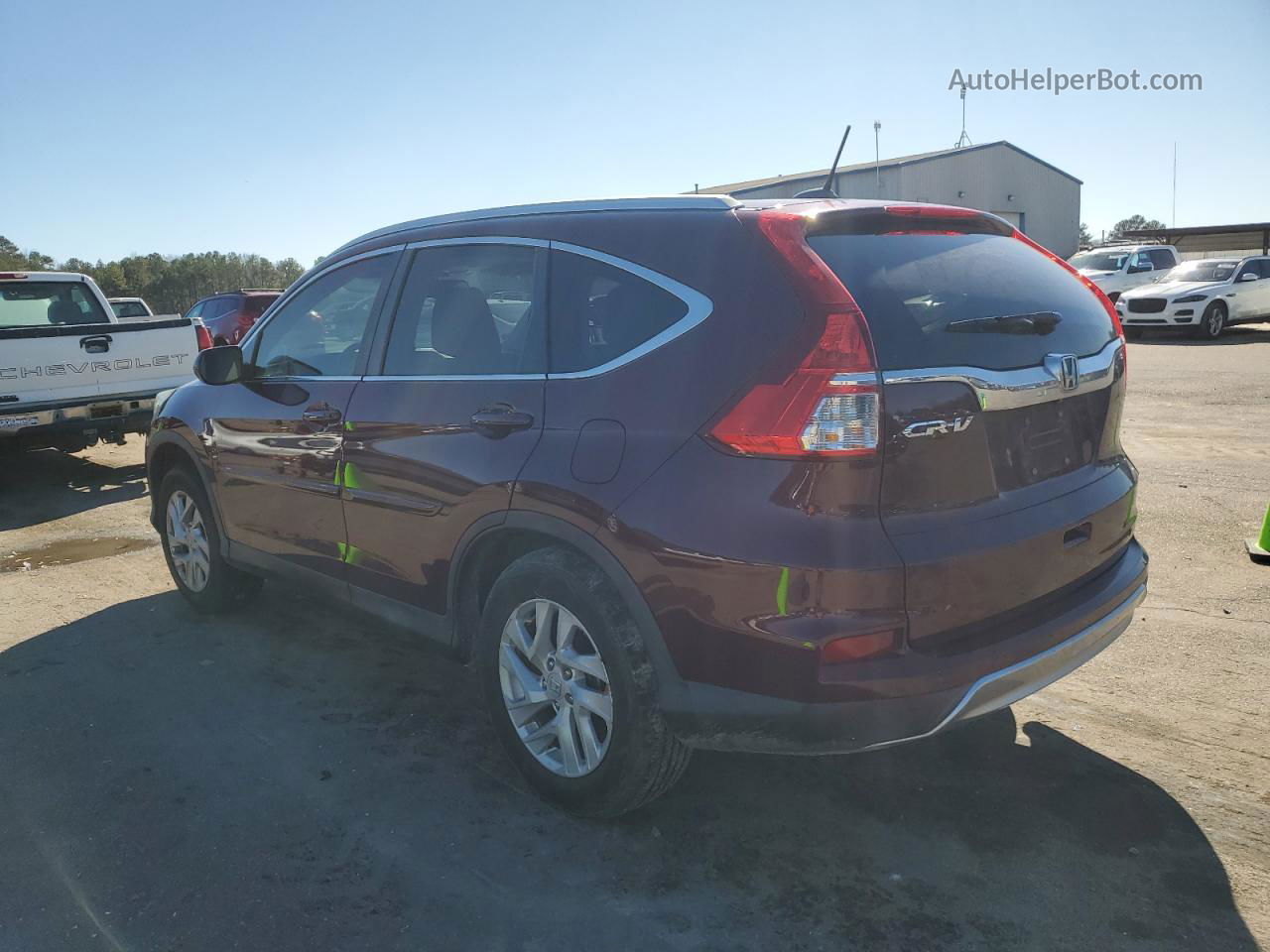 2015 Honda Cr-v Exl Maroon vin: 2HKRM3H78FH536060