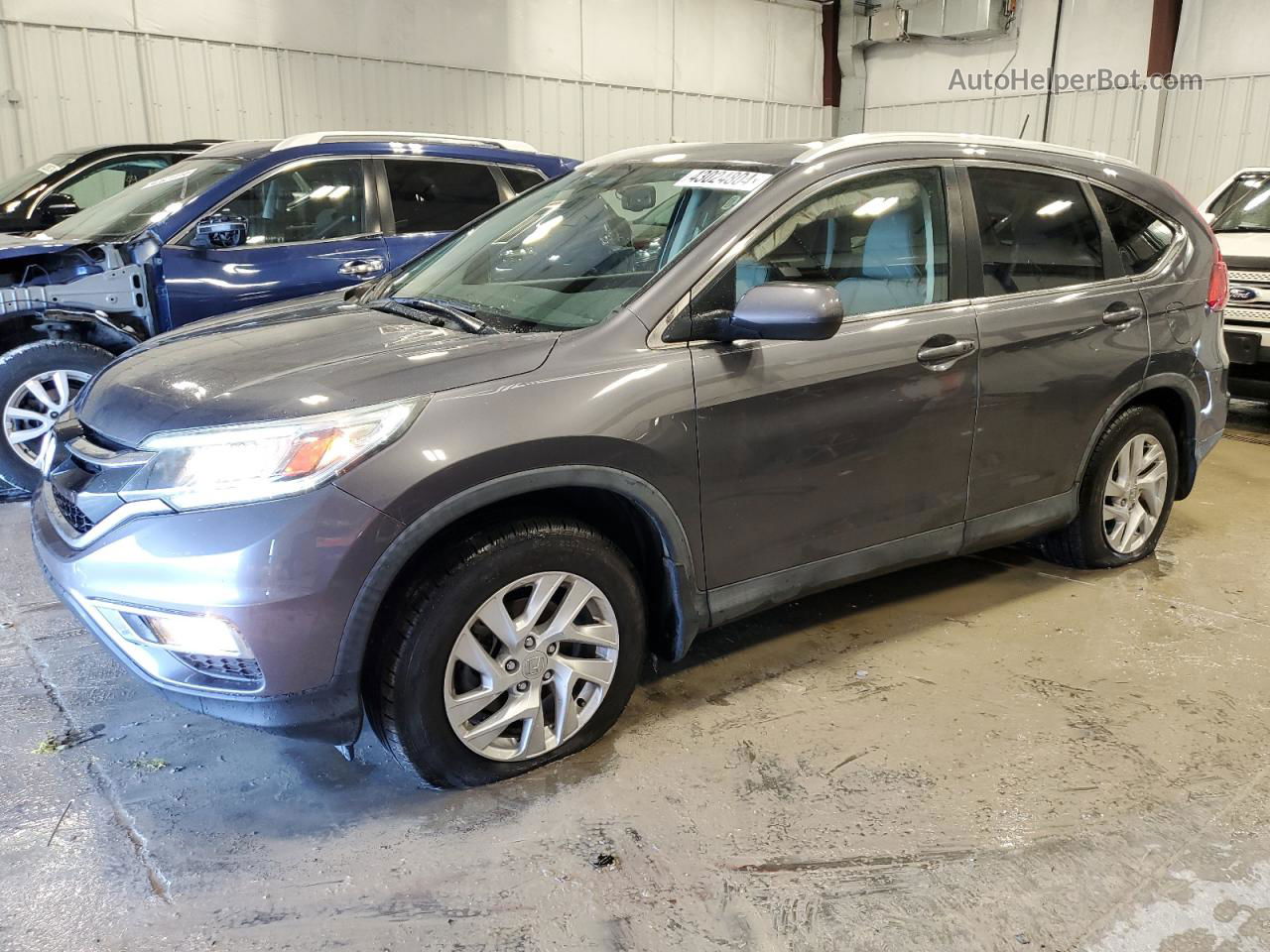 2016 Honda Cr-v Exl Gray vin: 2HKRM3H78GH519647