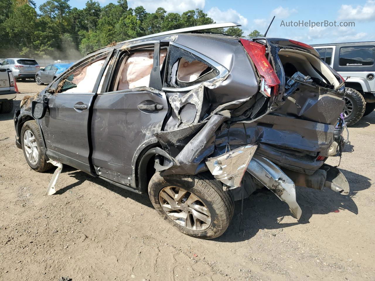 2016 Honda Cr-v Exl Серый vin: 2HKRM3H78GH545519