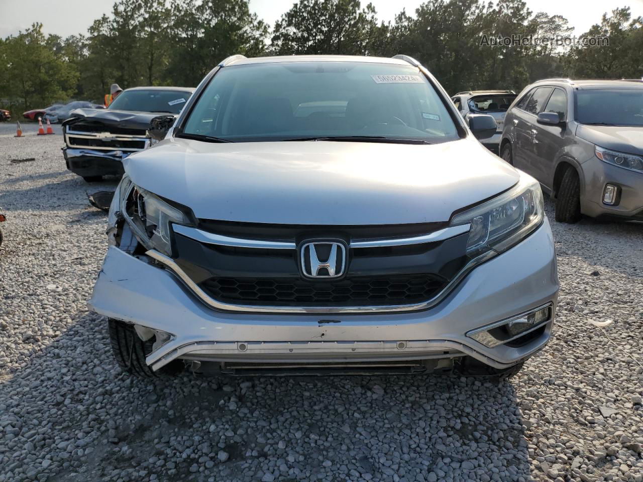 2015 Honda Cr-v Exl Silver vin: 2HKRM3H79FH531031