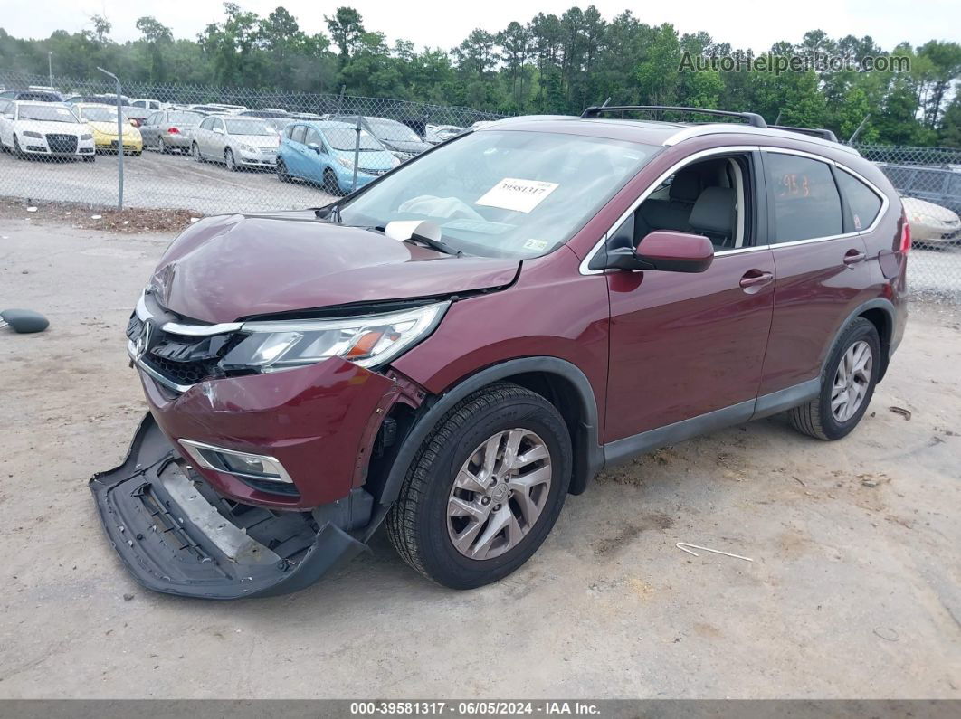 2015 Honda Cr-v Ex-l Бордовый vin: 2HKRM3H79FH535967