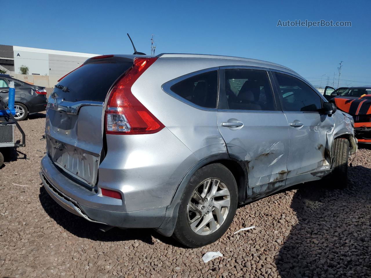 2015 Honda Cr-v Exl Серебряный vin: 2HKRM3H79FH548816