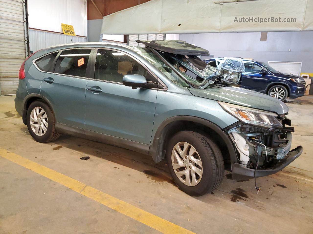 2015 Honda Cr-v Exl Blue vin: 2HKRM3H79FH556396