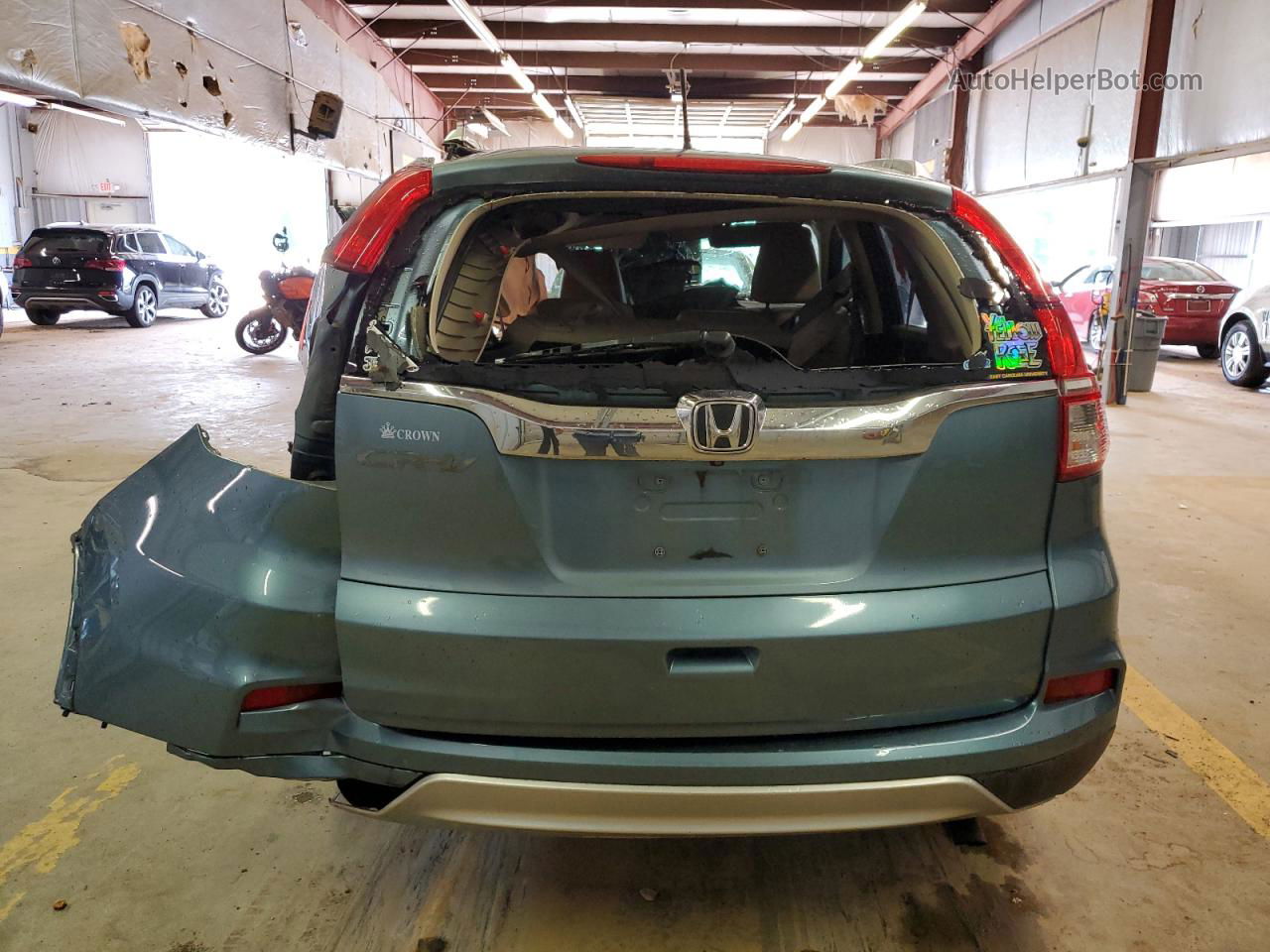 2015 Honda Cr-v Exl Blue vin: 2HKRM3H79FH556396