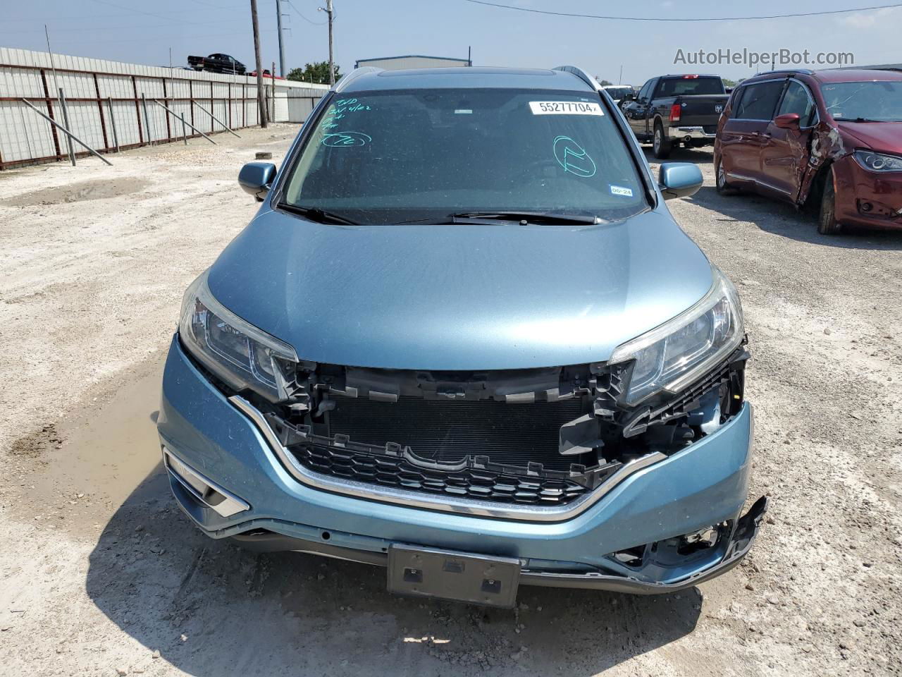 2016 Honda Cr-v Exl Blue vin: 2HKRM3H79GH536800