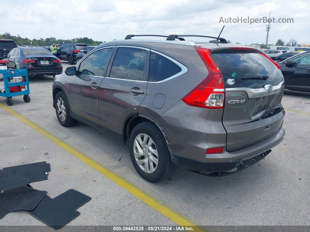 2016 Honda Cr-v Ex-l Коричневый vin: 2HKRM3H79GH551524