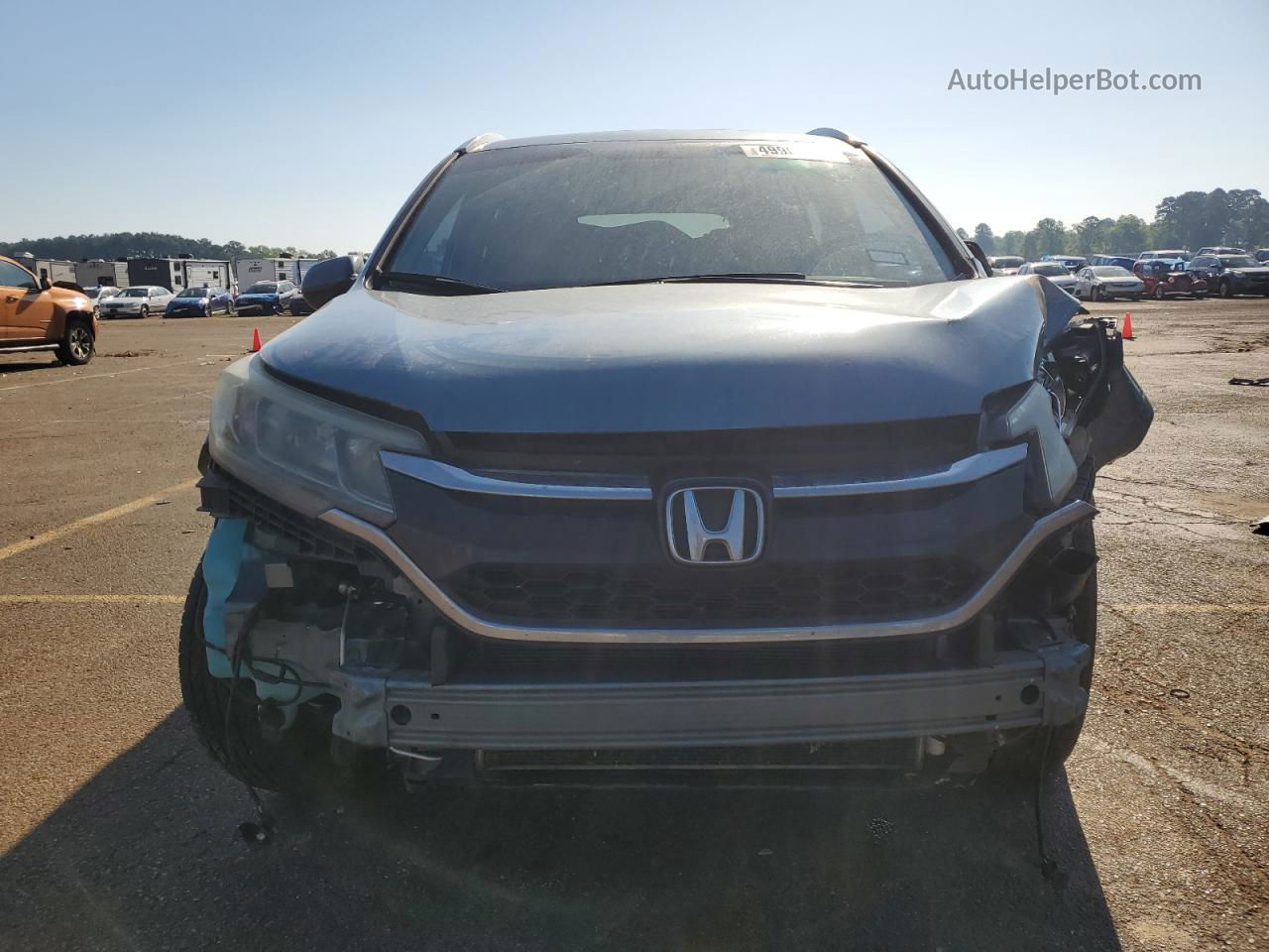 2016 Honda Cr-v Exl Blue vin: 2HKRM3H79GH557985