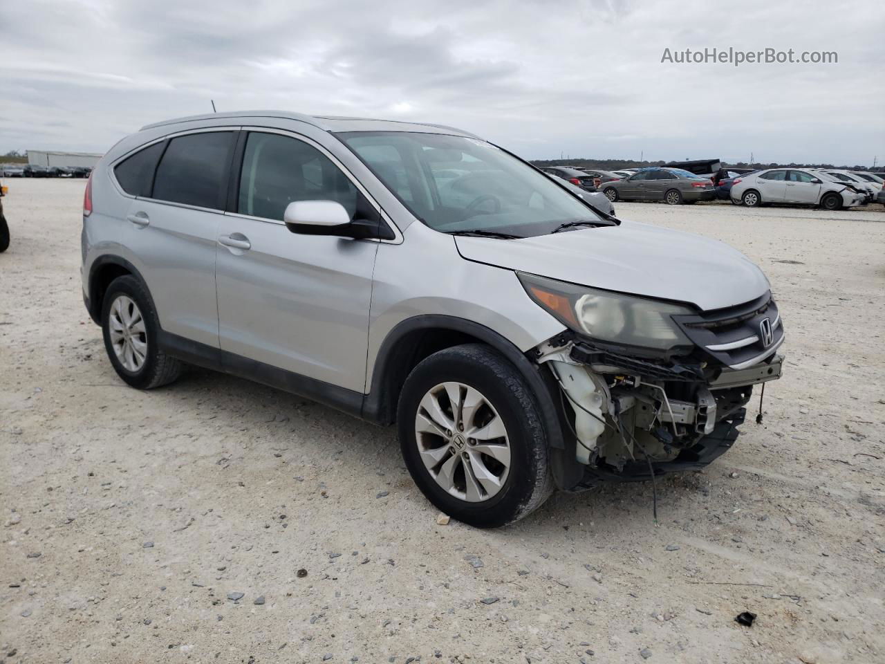 2013 Honda Cr-v Exl Серебряный vin: 2HKRM3H7XDH509438