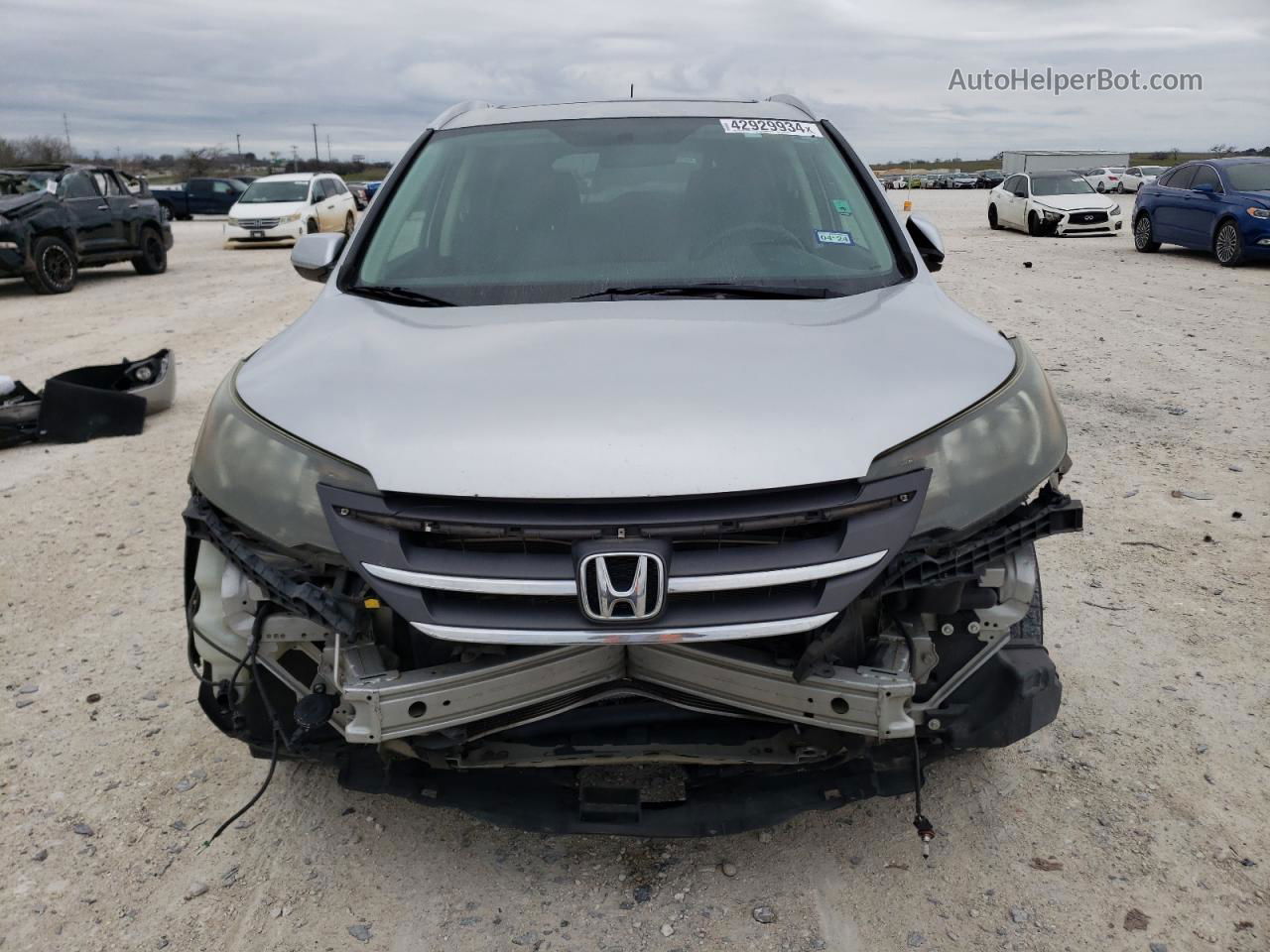 2013 Honda Cr-v Exl Silver vin: 2HKRM3H7XDH509438