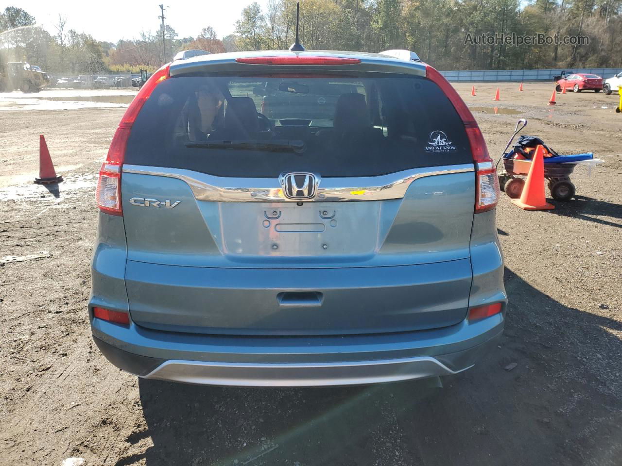 2015 Honda Cr-v Exl Teal vin: 2HKRM3H7XFH500872