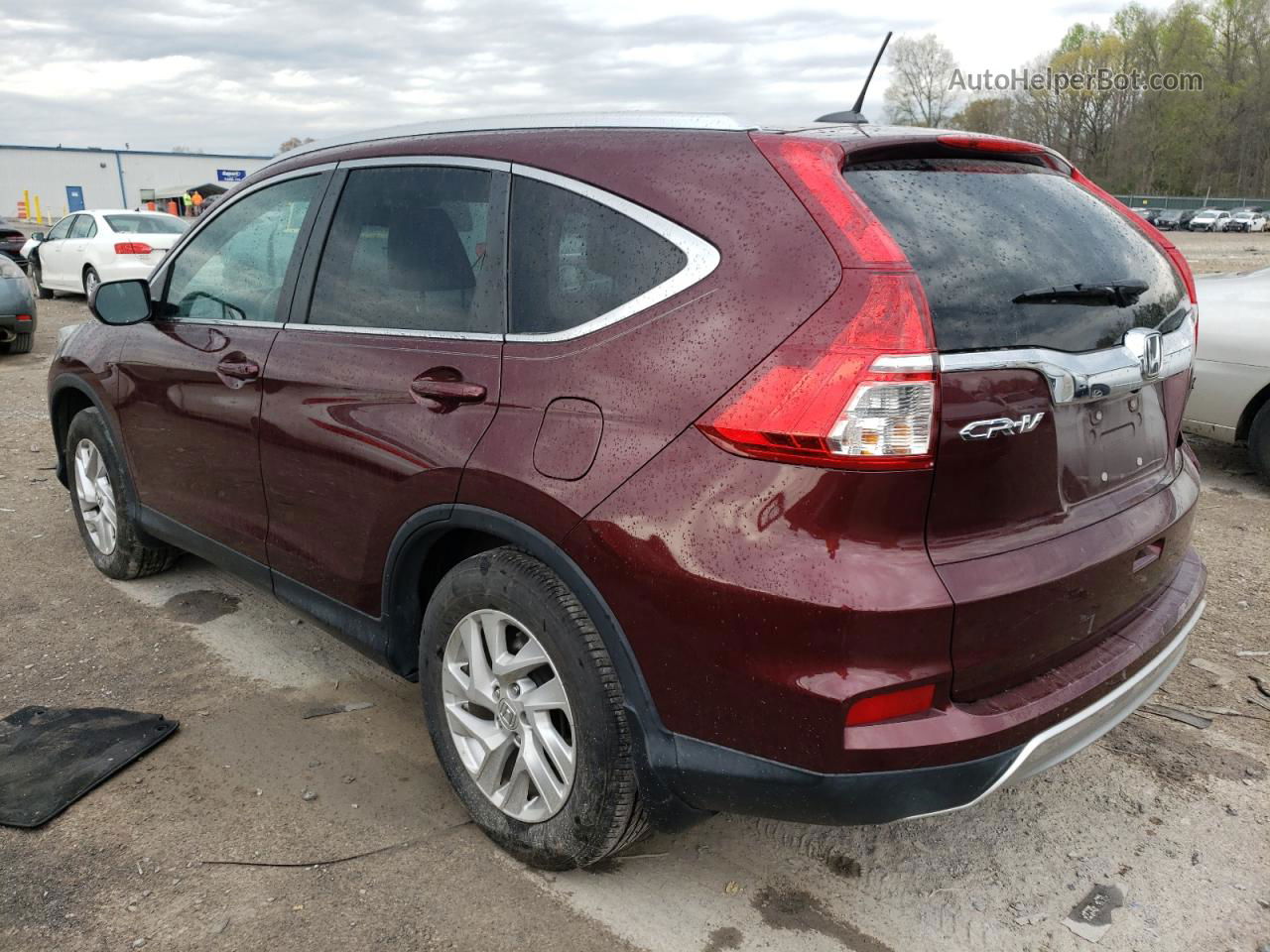 2015 Honda Cr-v Exl Burgundy vin: 2HKRM3H7XFH523164