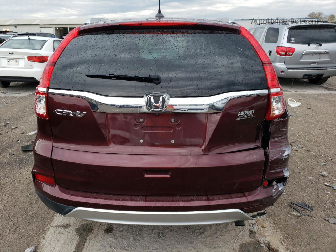 2015 Honda Cr-v Exl Burgundy vin: 2HKRM3H7XFH523164