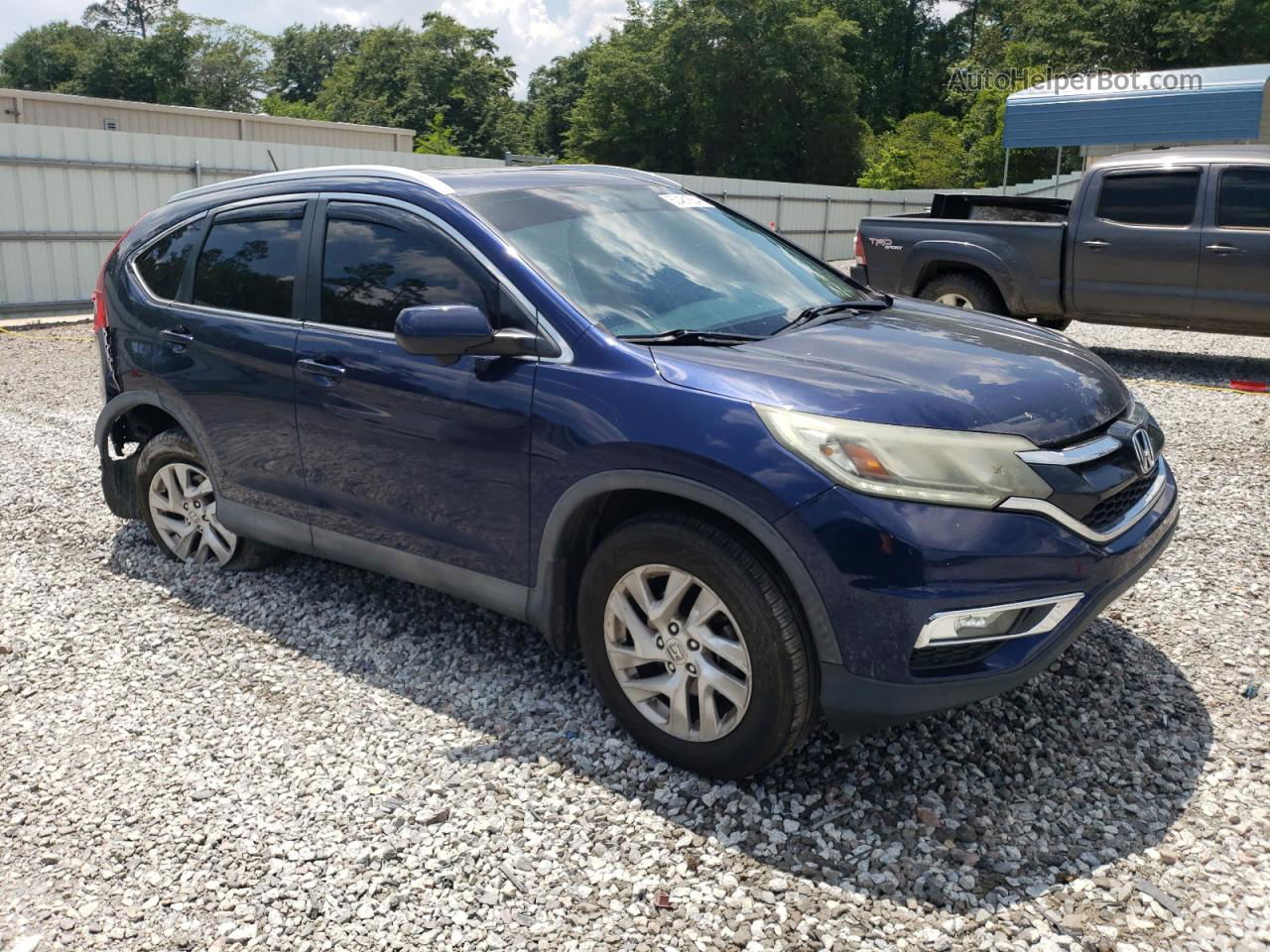 2015 Honda Cr-v Exl Blue vin: 2HKRM3H7XFH550297