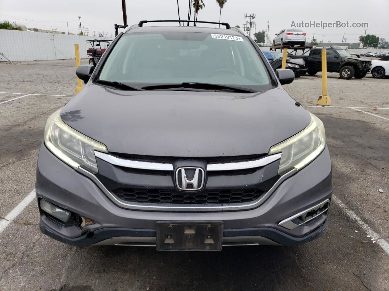 2016 Honda Cr-v Exl Gray vin: 2HKRM3H7XGH519665