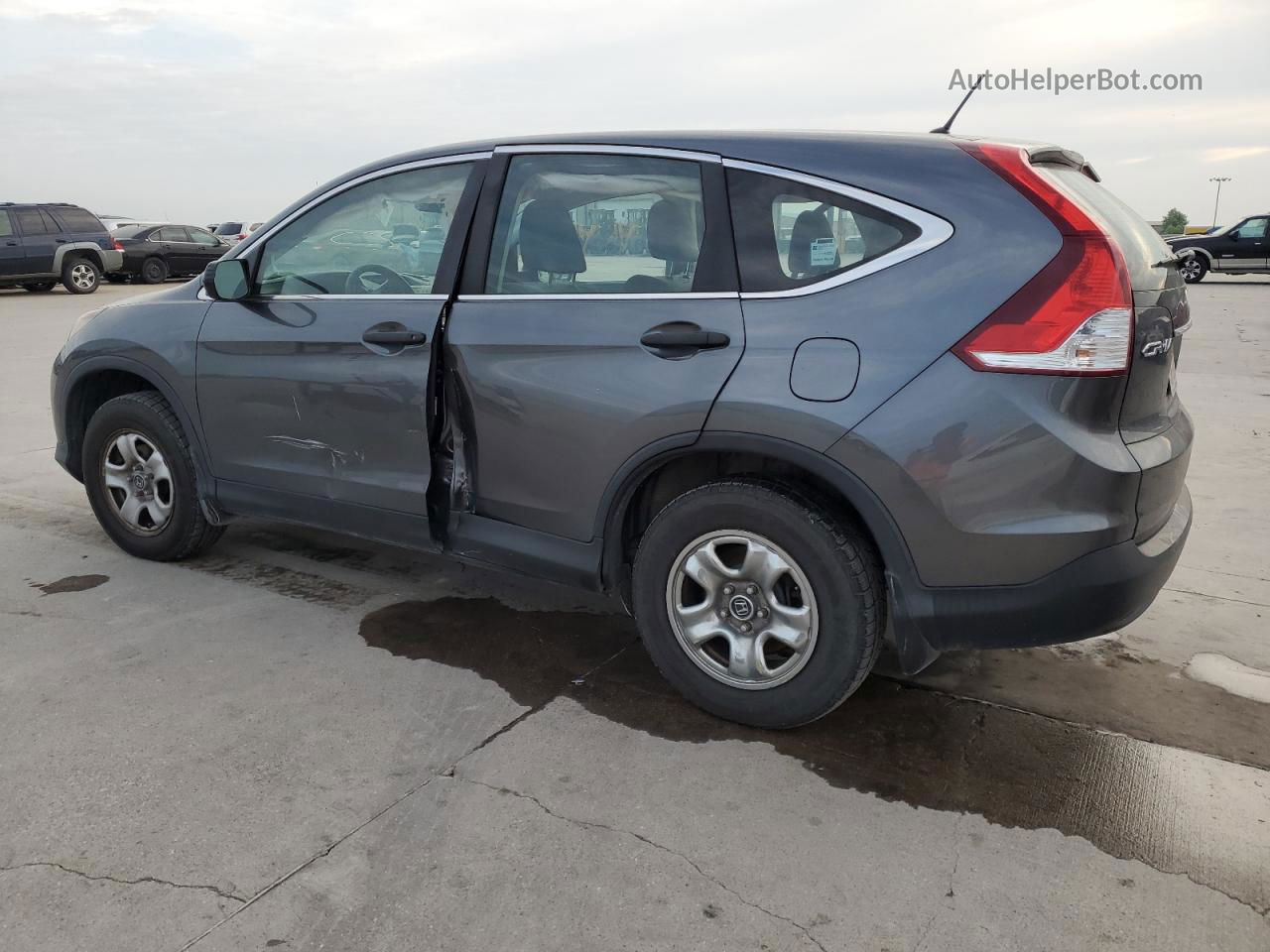 2013 Honda Cr-v Lx Gray vin: 2HKRM4H30DH656936