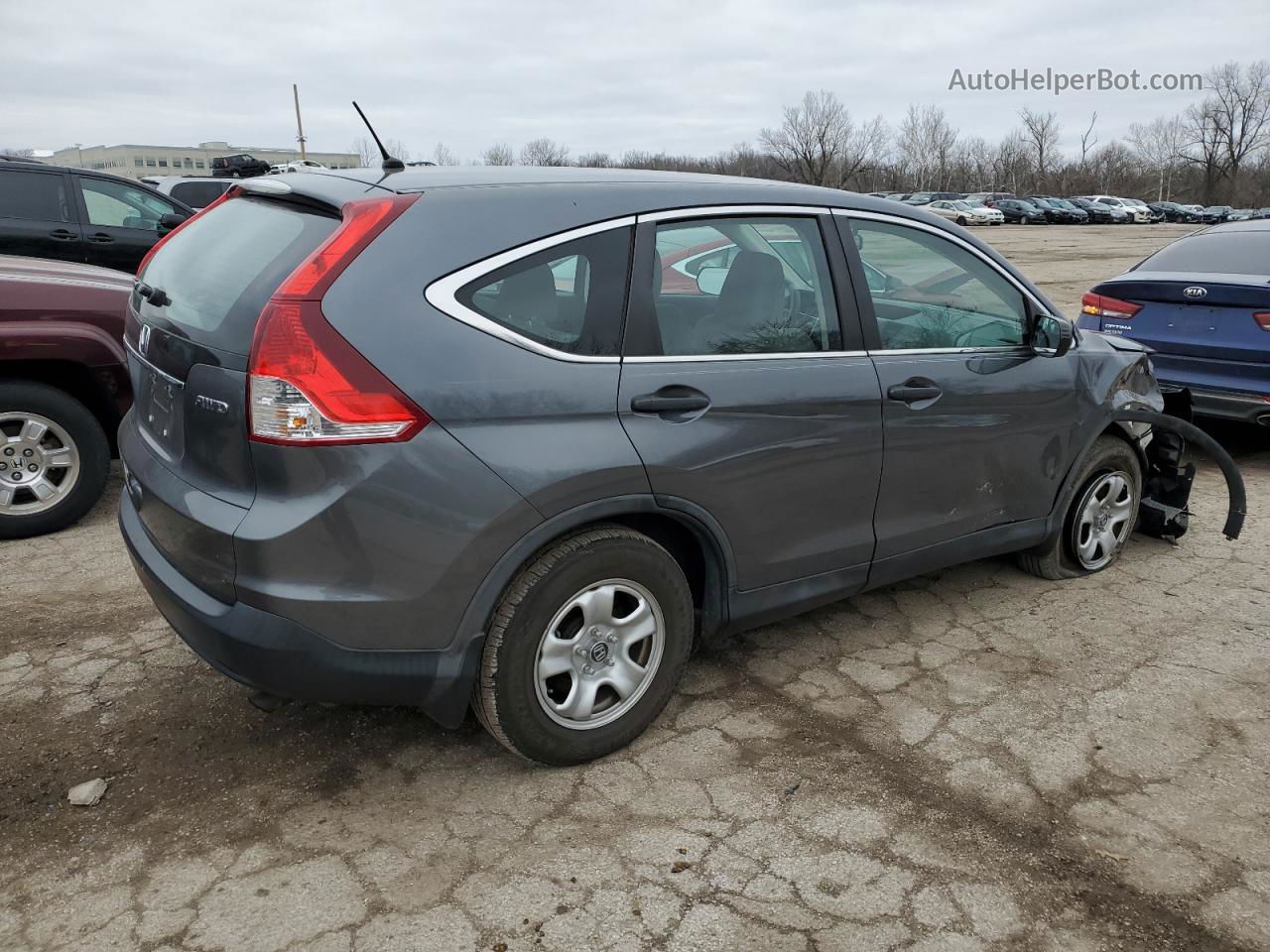 2013 Honda Cr-v Lx Gray vin: 2HKRM4H31DH622164