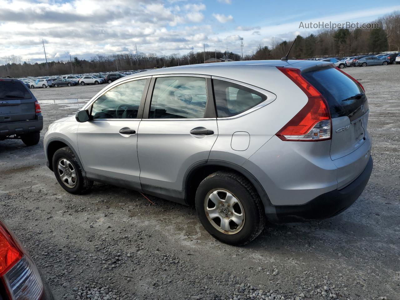 2013 Honda Cr-v Lx Silver vin: 2HKRM4H31DH687354