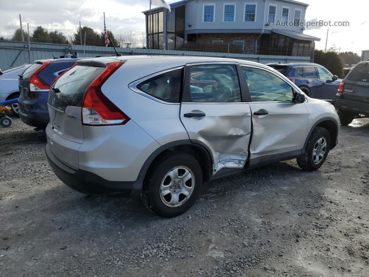 2013 Honda Cr-v Lx Silver vin: 2HKRM4H31DH687354