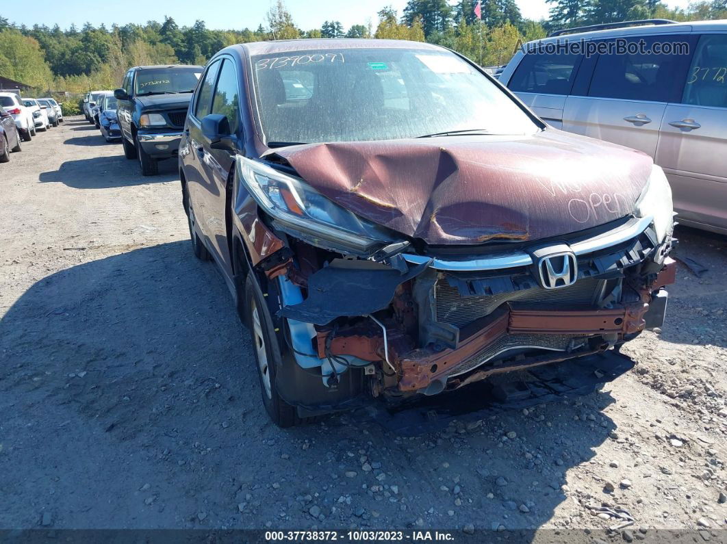 2015 Honda Cr-v Lx Red vin: 2HKRM4H31FH605769