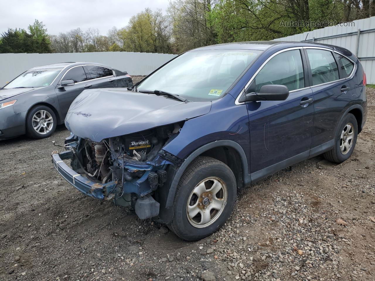 2015 Honda Cr-v Lx Blue vin: 2HKRM4H31FH704947