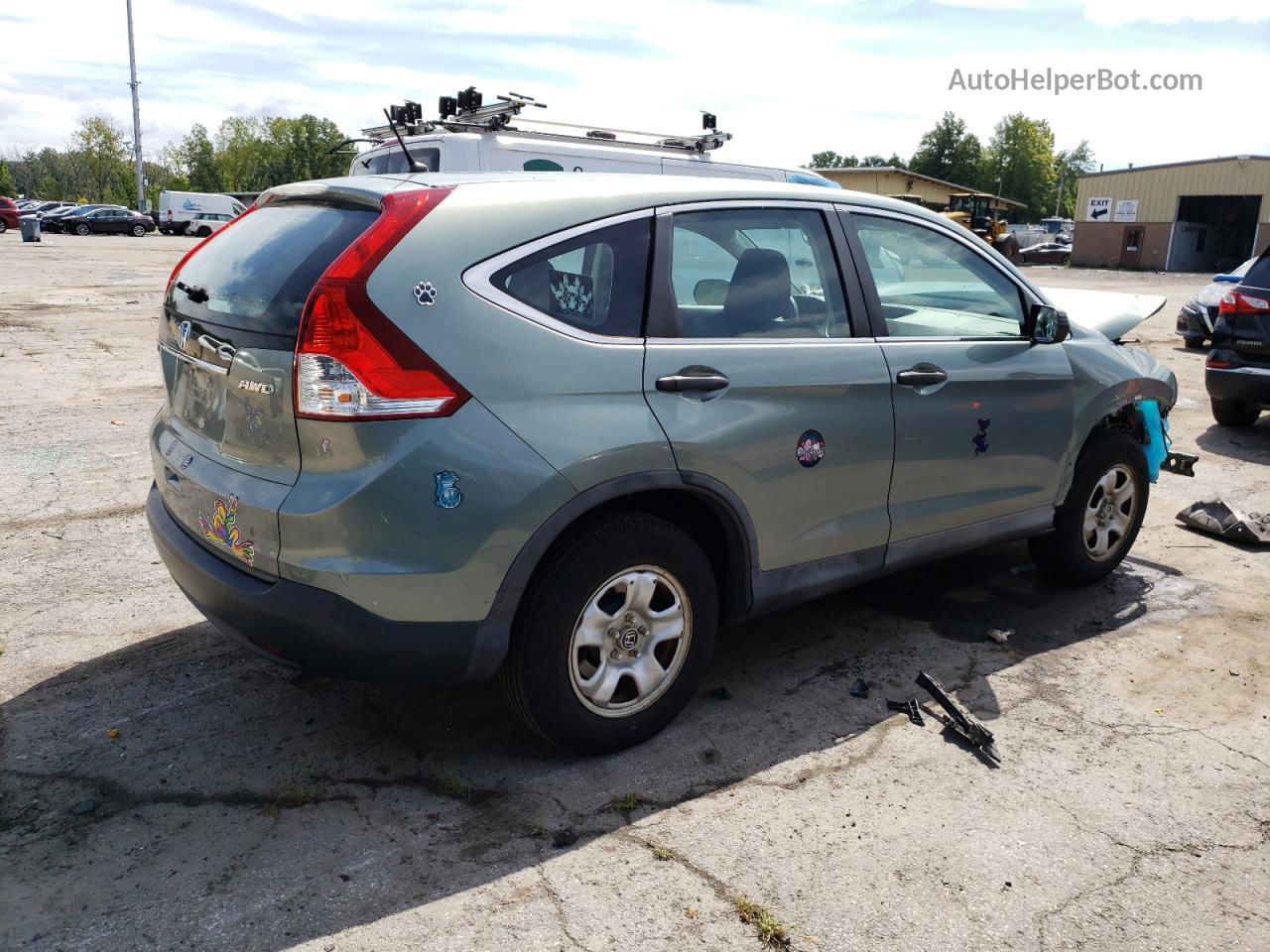 2012 Honda Cr-v Lx Teal vin: 2HKRM4H32CH609230